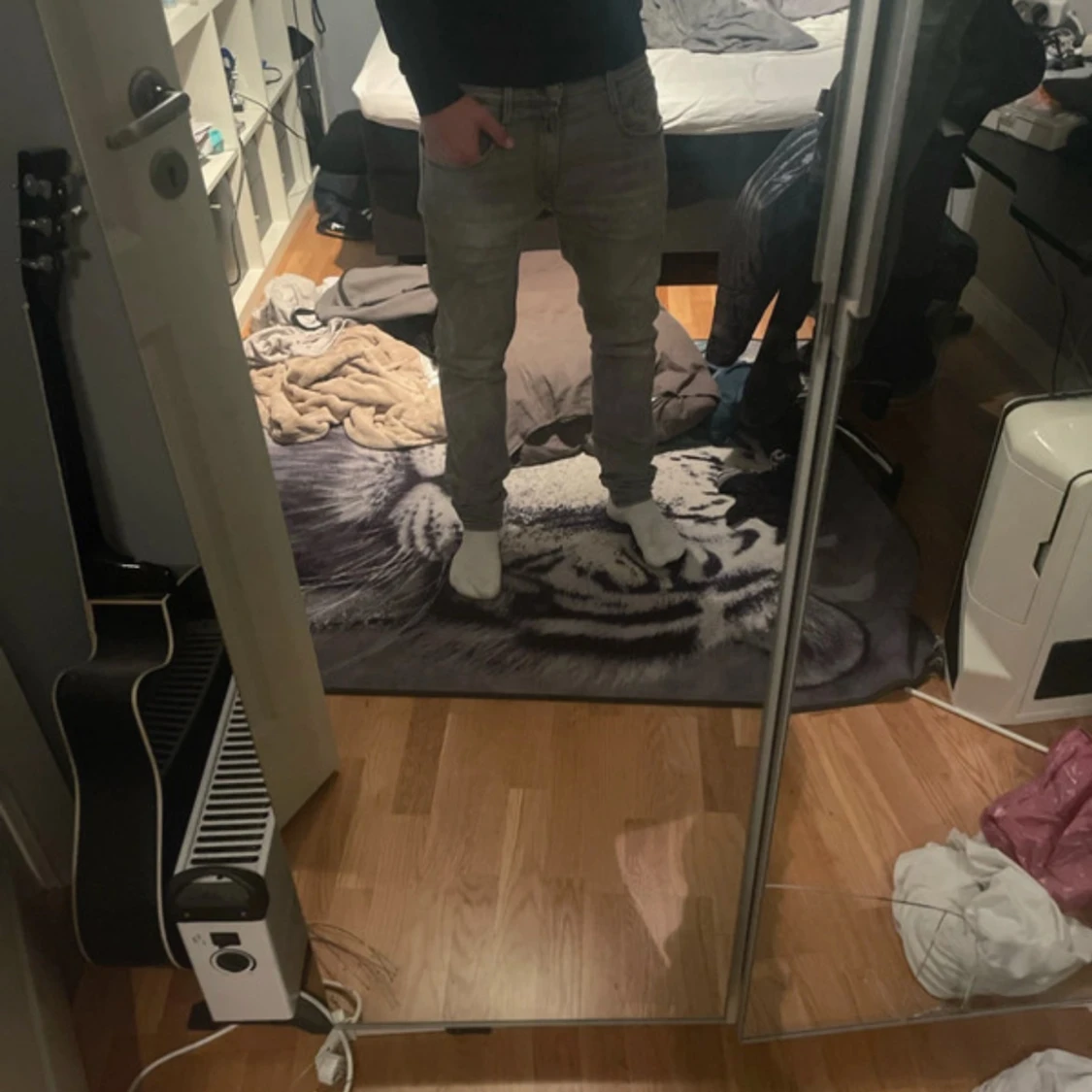 Replay Anbass grå jeans slim fit