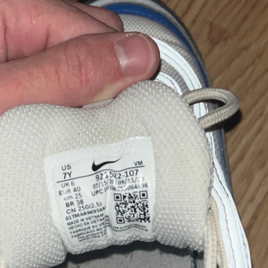 Nike Air Max 97 vit/blå/svart sneakers - 4