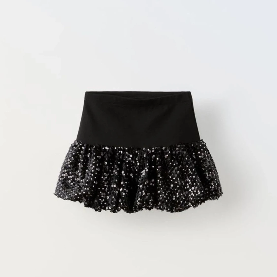 Svart paljettkjol från Zara