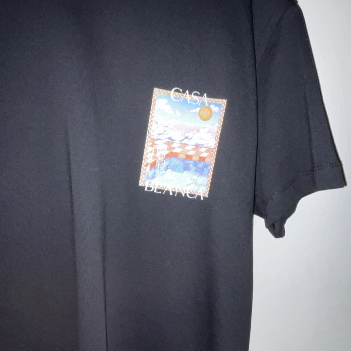 Svart Casa Blanca t-shirt med tryck
