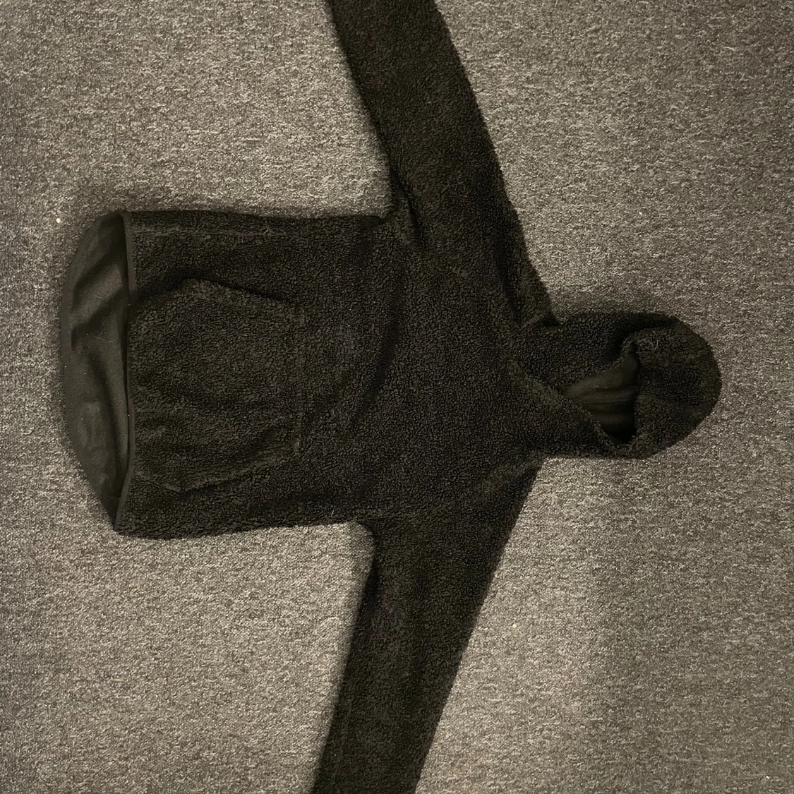 Svart fleece hoodie High Mountain - 4