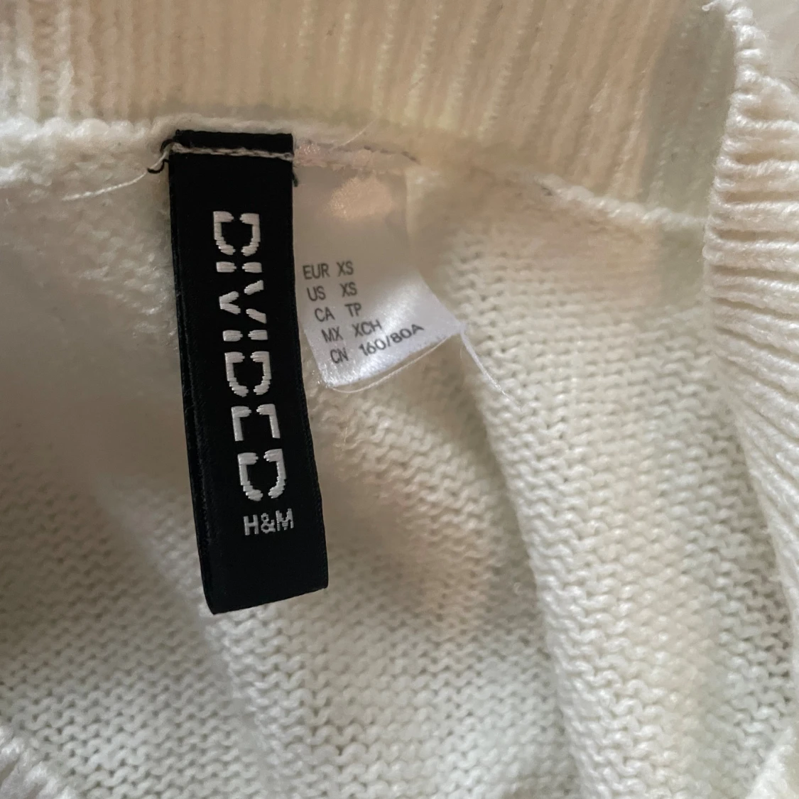 Vit stickad tröja  - 3