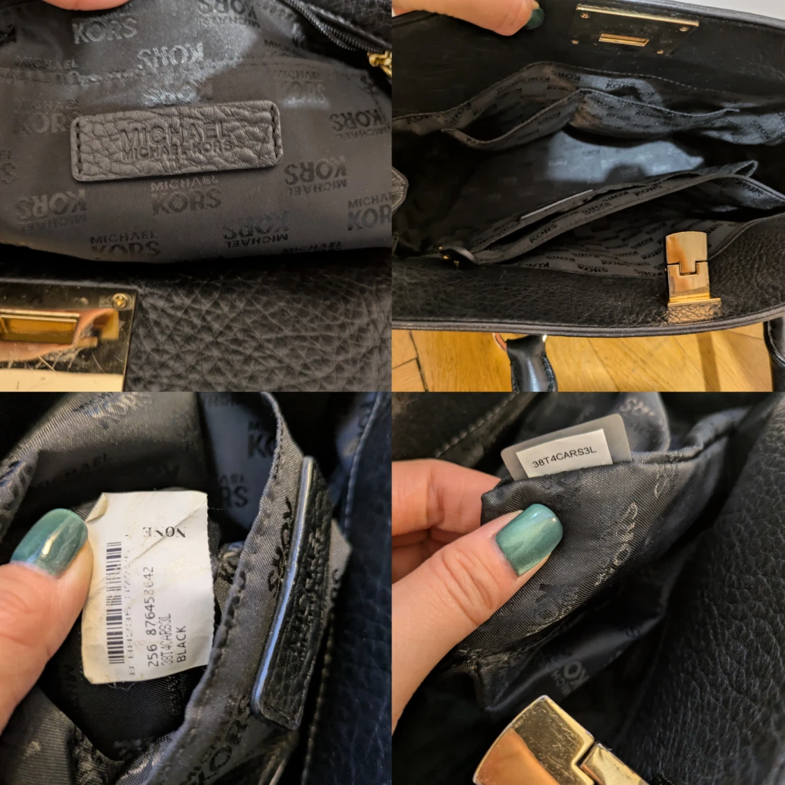 Svart handväska Michael Kors skinn - 3