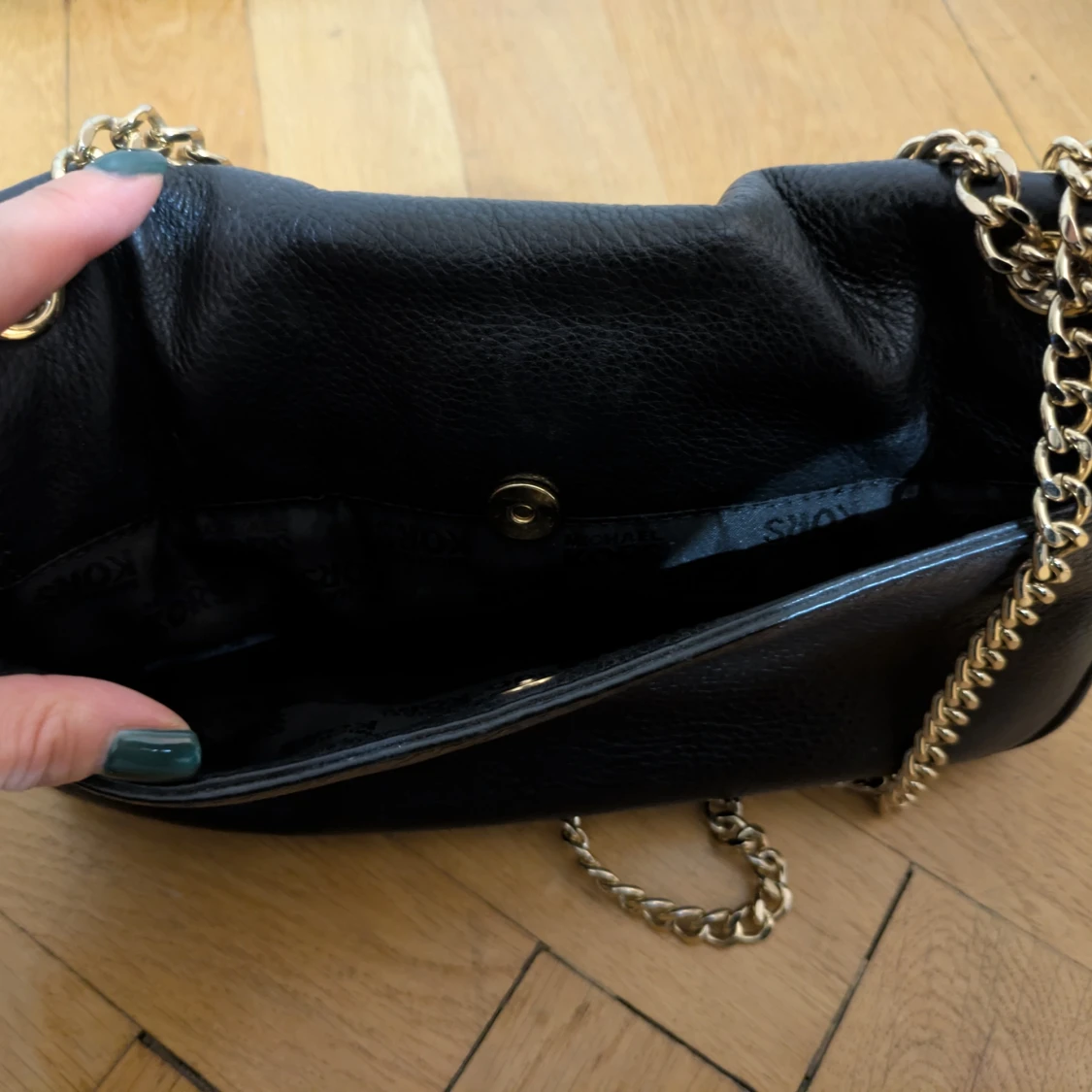 Svart axelväska Michael Kors skinn - 2