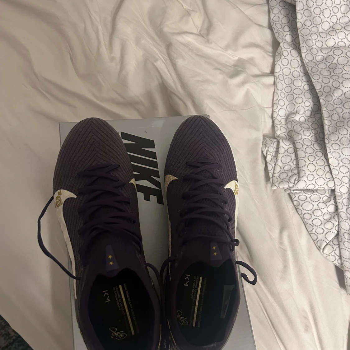 Nike Mercurial fotbollsskor lila/guld - 1