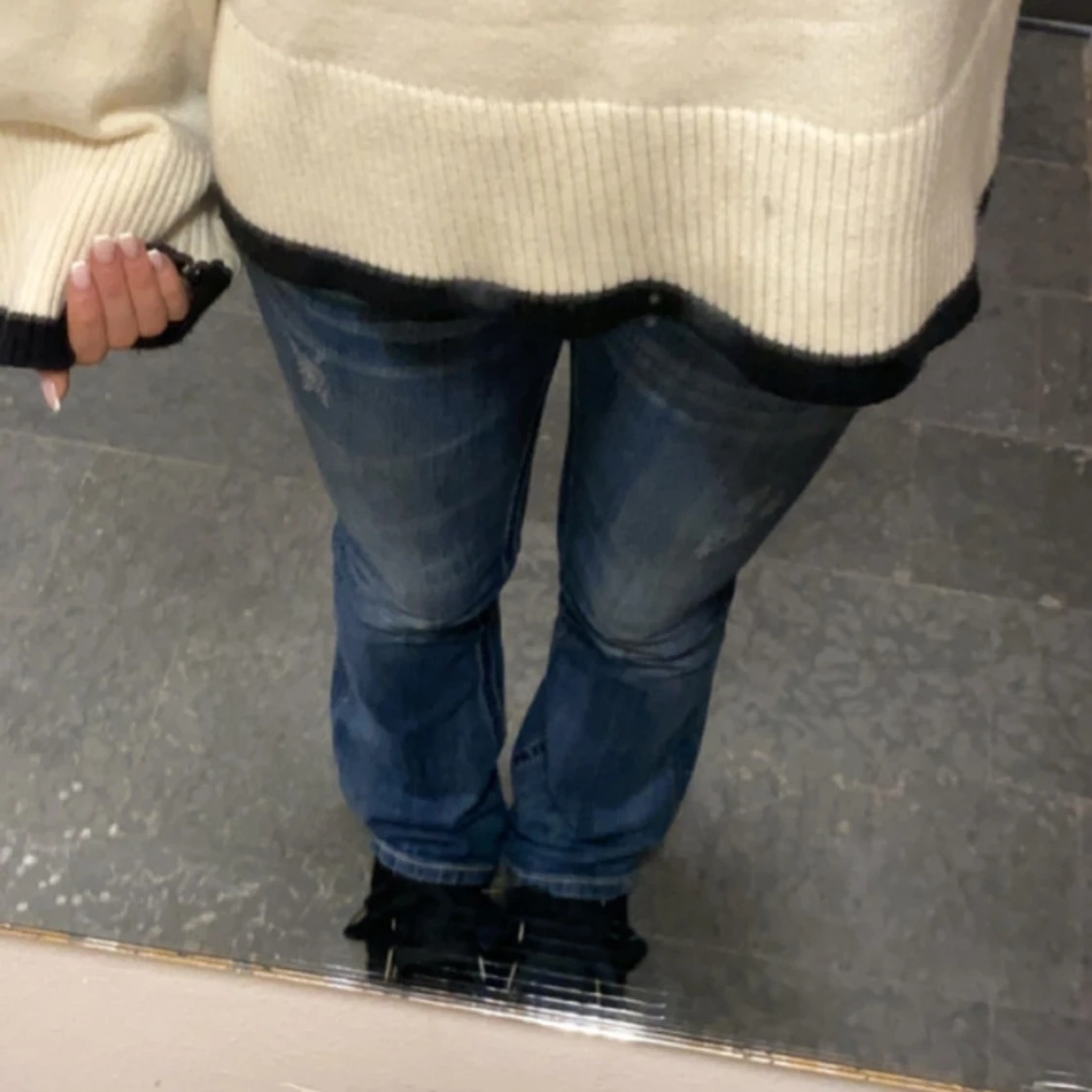 Blå bootcut jeans från Miss me