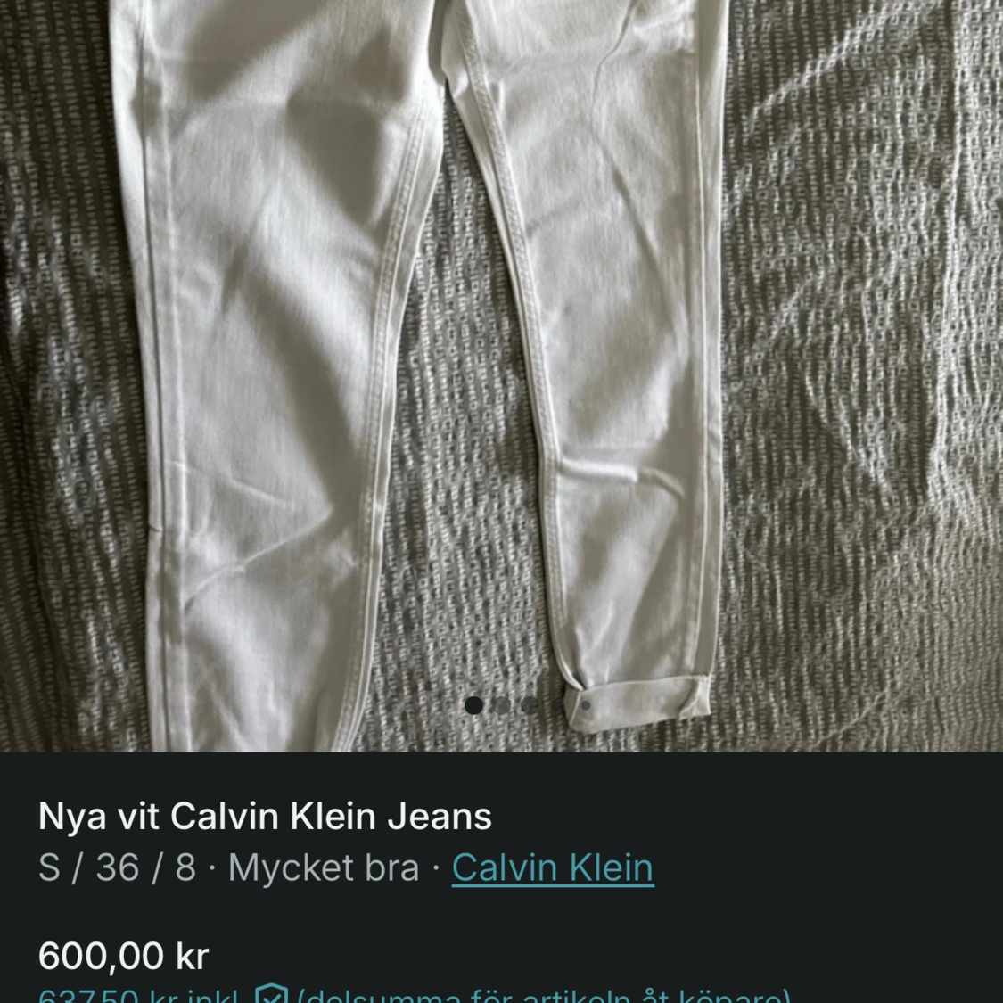 Vita skinny jeans från Calvin Klein