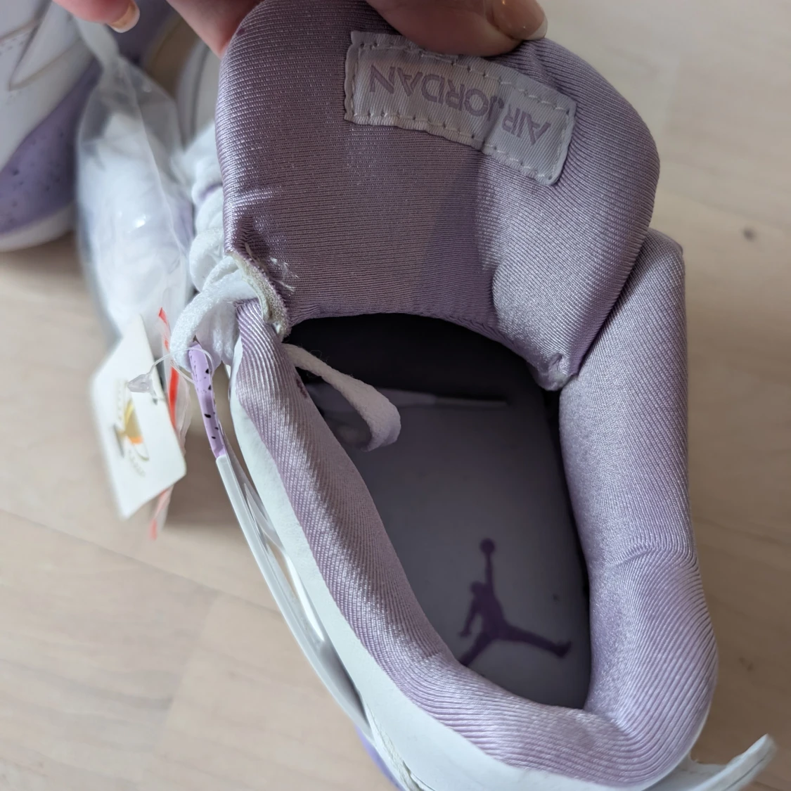 Nike Air Jordan 4 Retro vit/lila - 4