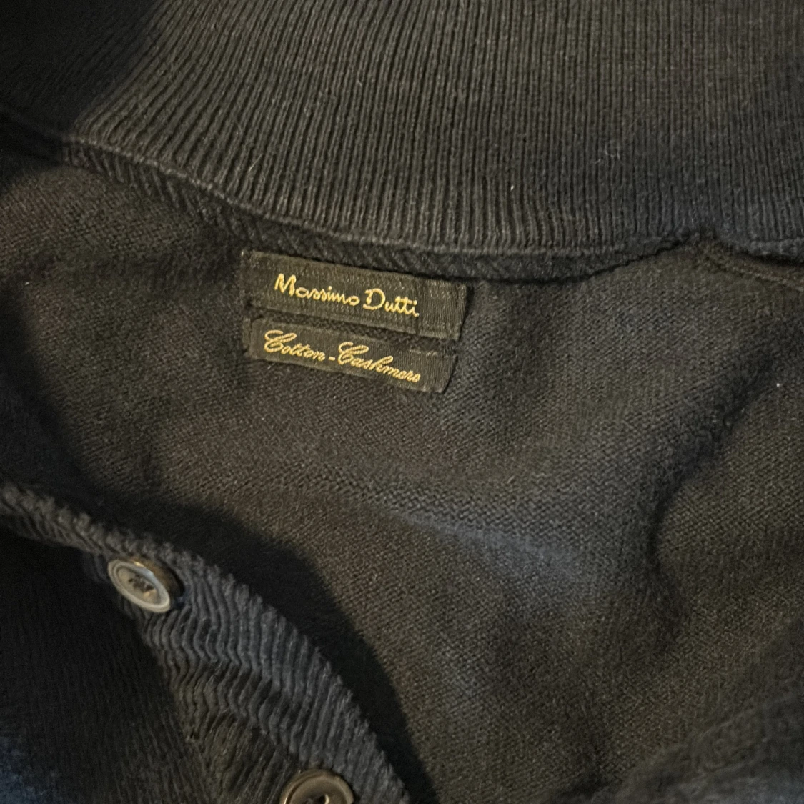 Mörkblå polotröja Massimo Dutti - 2