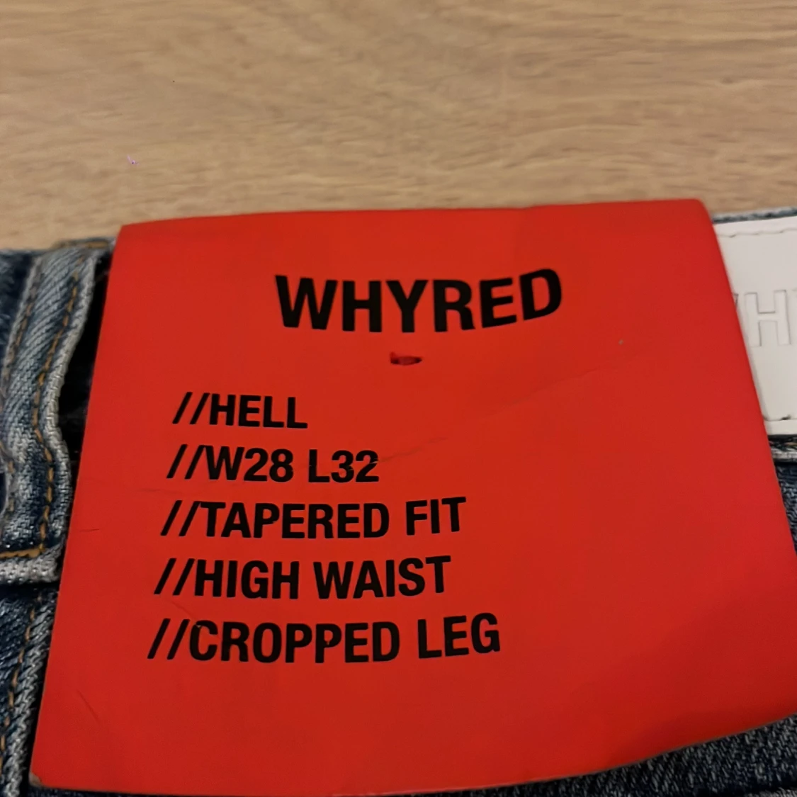 Blå croppade jeans från Whyred - 3