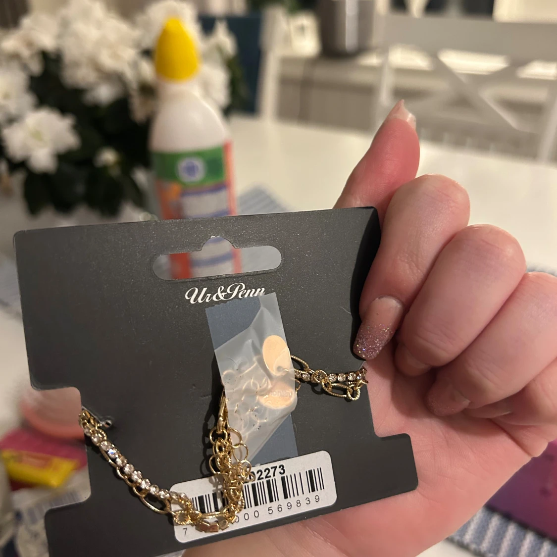 Montini guldarmband med strass - 1