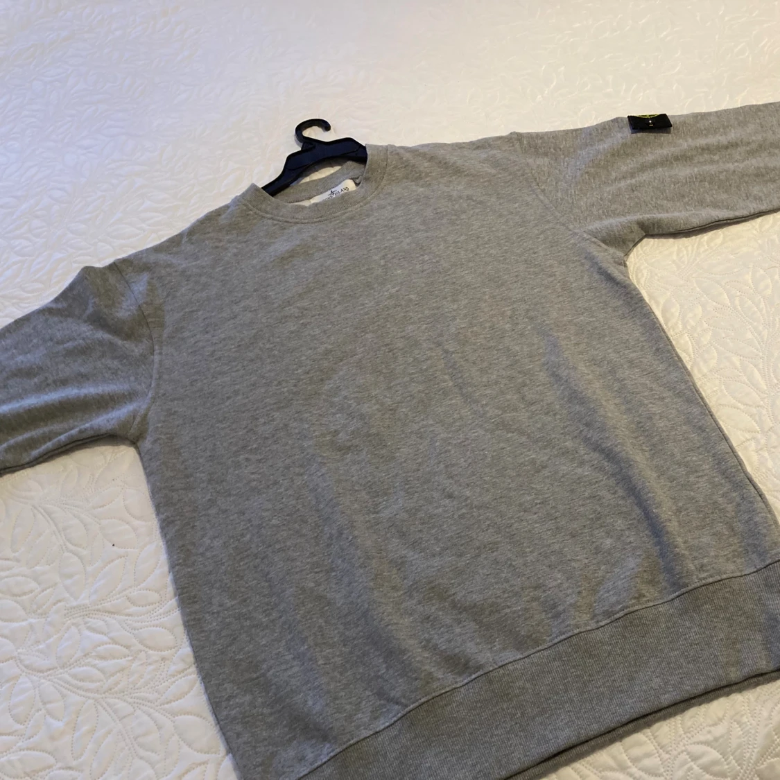 Grå basic sweatshirt i bomull - 2