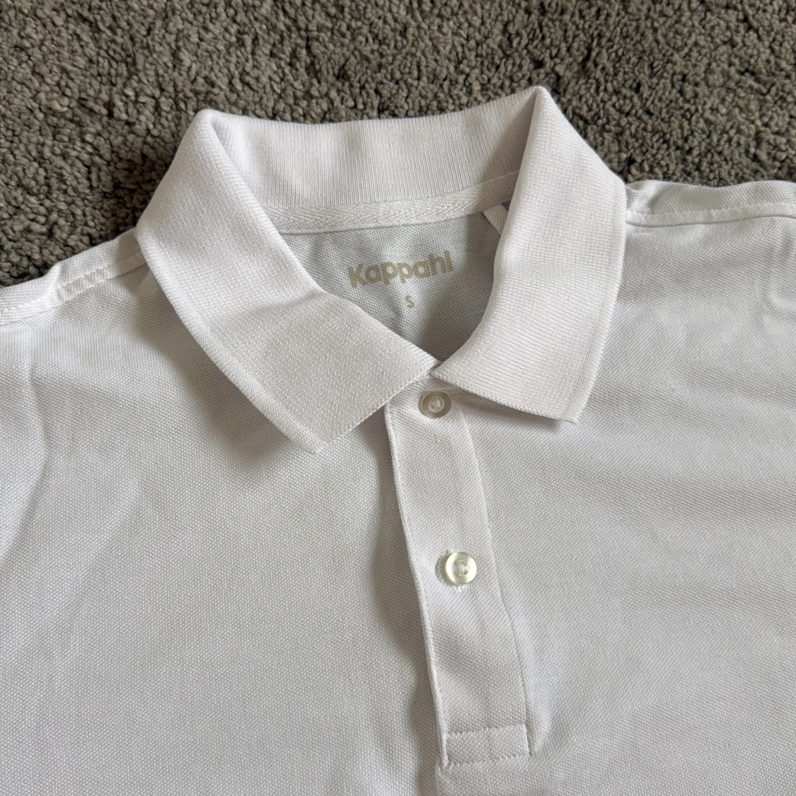 Vit pikétröja från Kappahl, storlek S - 1