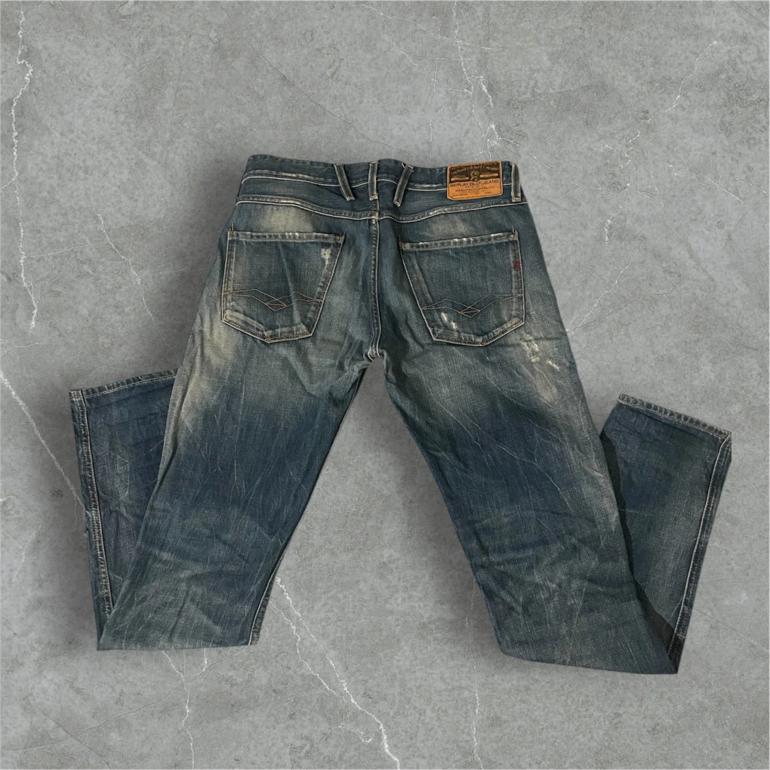 Blå/ljusblå jeans från Replay - 1