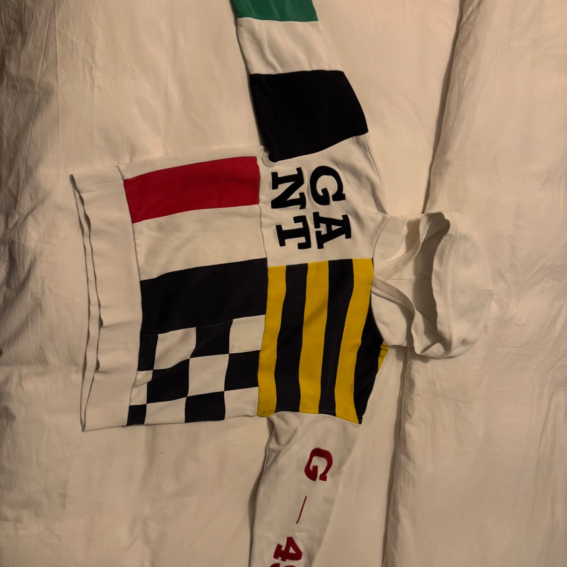 Färgglad unik hoodie från GANT med tryck - 4