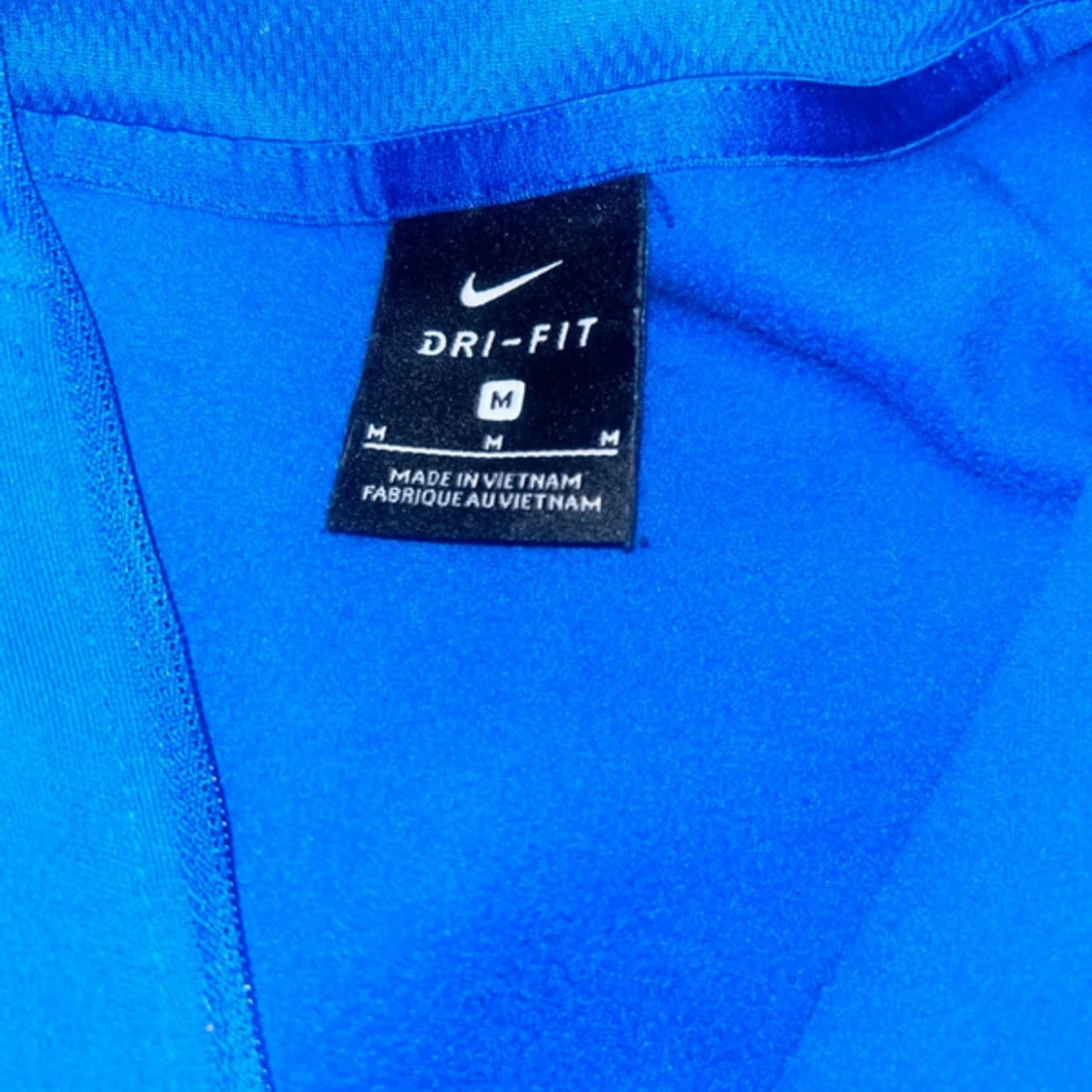 Blå Nike Dri-Fit half zip tröja - 2