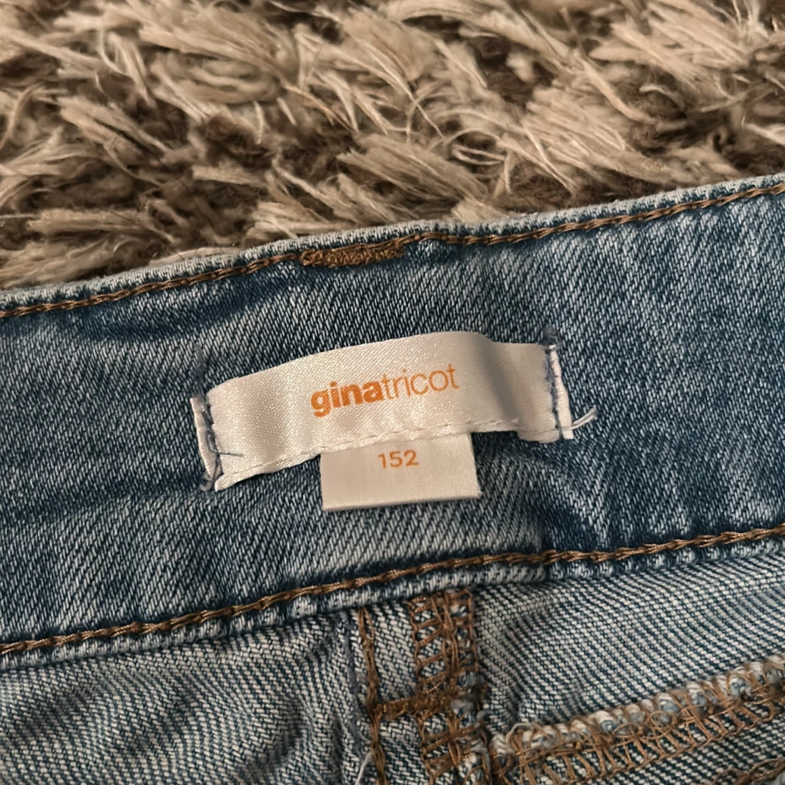 Ljusblå bootcut jeans  - 4