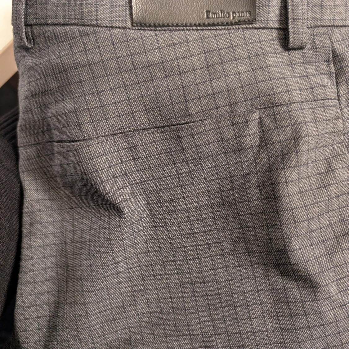 Grå rutiga chinos från Emilio Pants stl 52 - 3