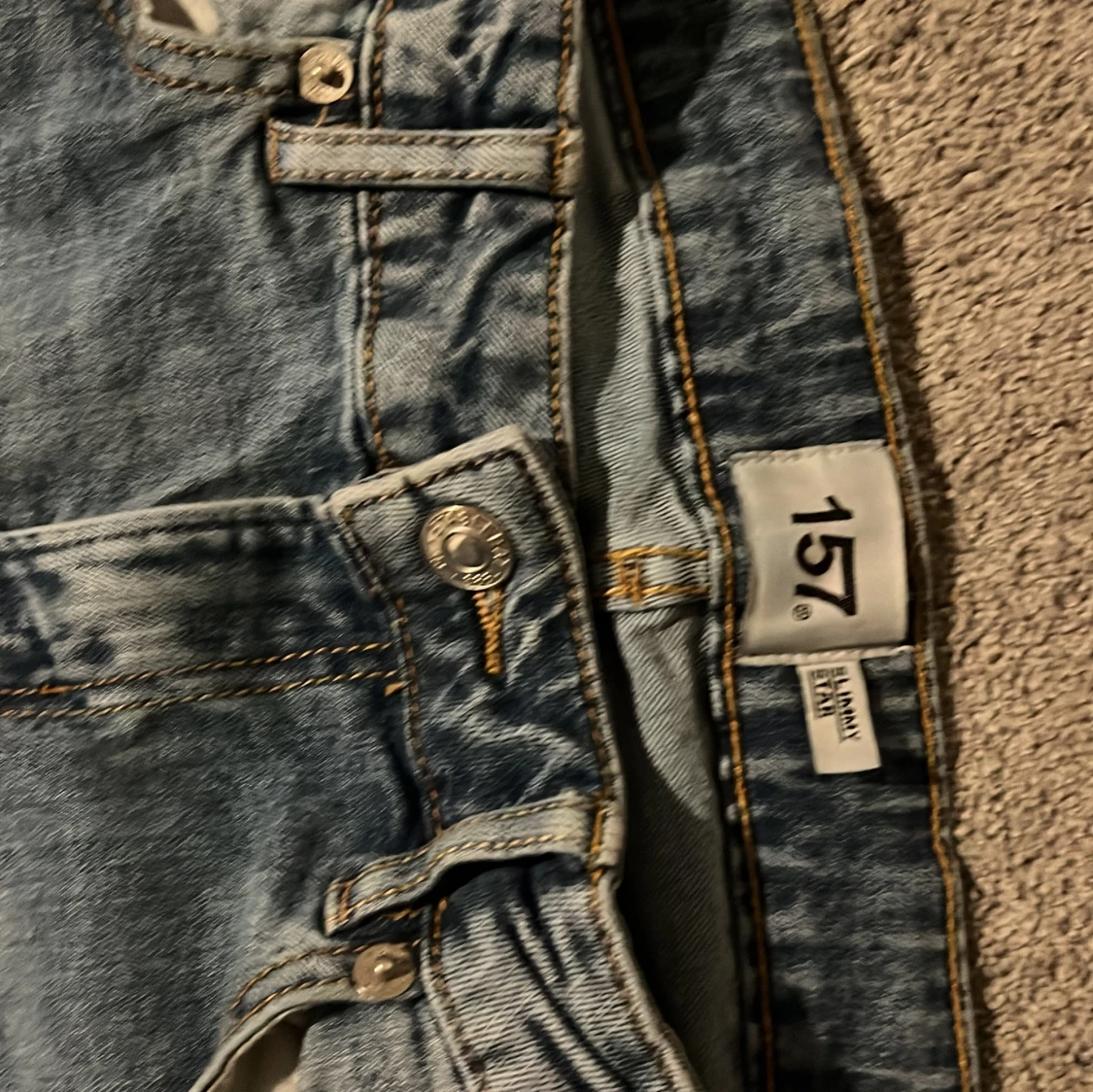 Blå jeans från 157, straight fit - 1