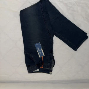 Mörkblå jeans från Blend, W31 L32 - Snygga mörkblå jeans från Blend i modellen Jogg Denim. Klassisk femficksdesign, knäppning med knappar och diskreta slitningar. Jeansen har en normal passform och är tillverkade i mjukt denim-material för extra komfort.