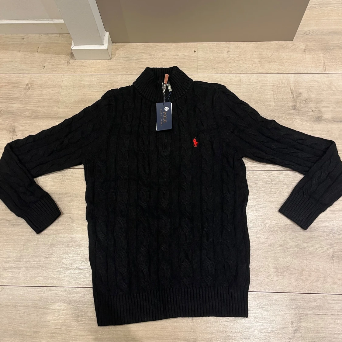 Svart stickad tröja Polo Ralph Lauren