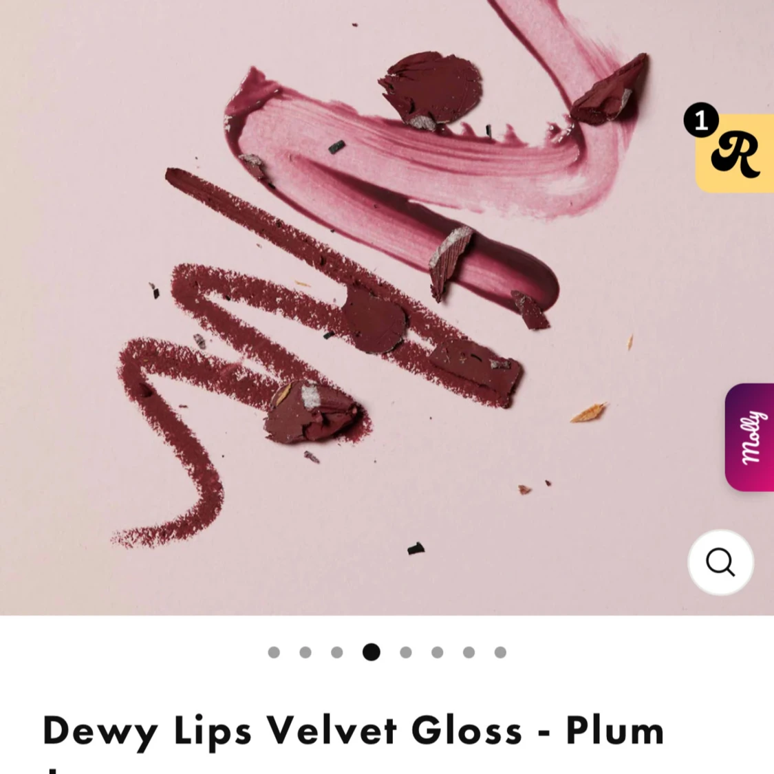 Hickap läppglans & läppenna Plum Jam - 4