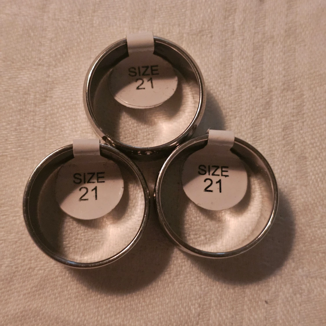 3x Breda Silverringar st 21 - 1