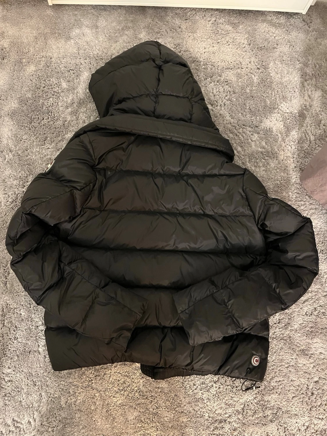 Svart Colmar dunjacka med huva - 3