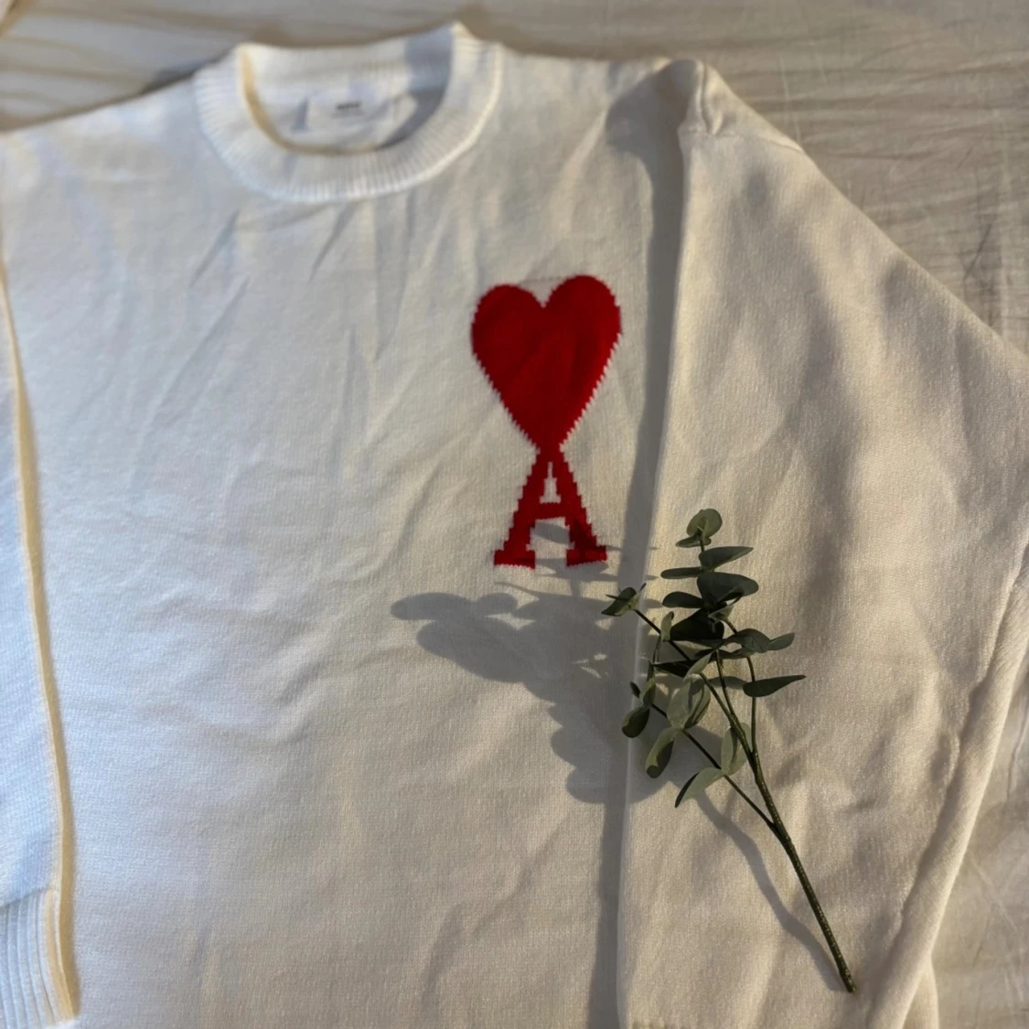 Vit stickad tröja från Ami - 4