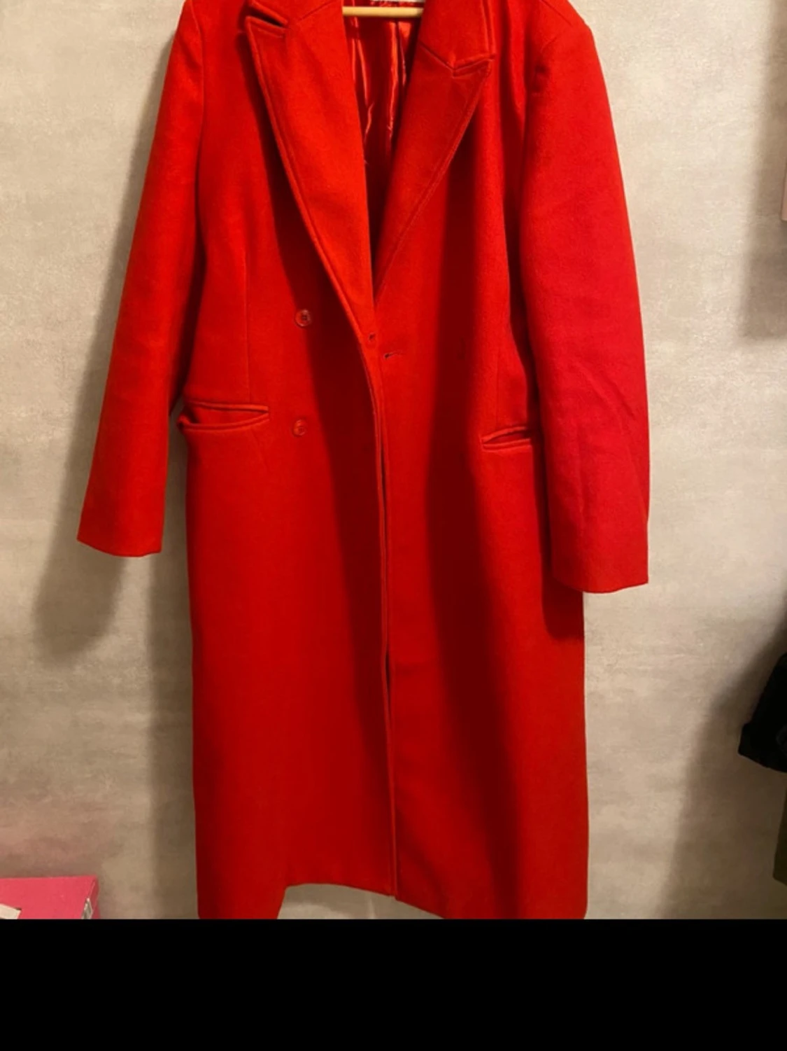 Röd lång kappa från NLY Trend - 1