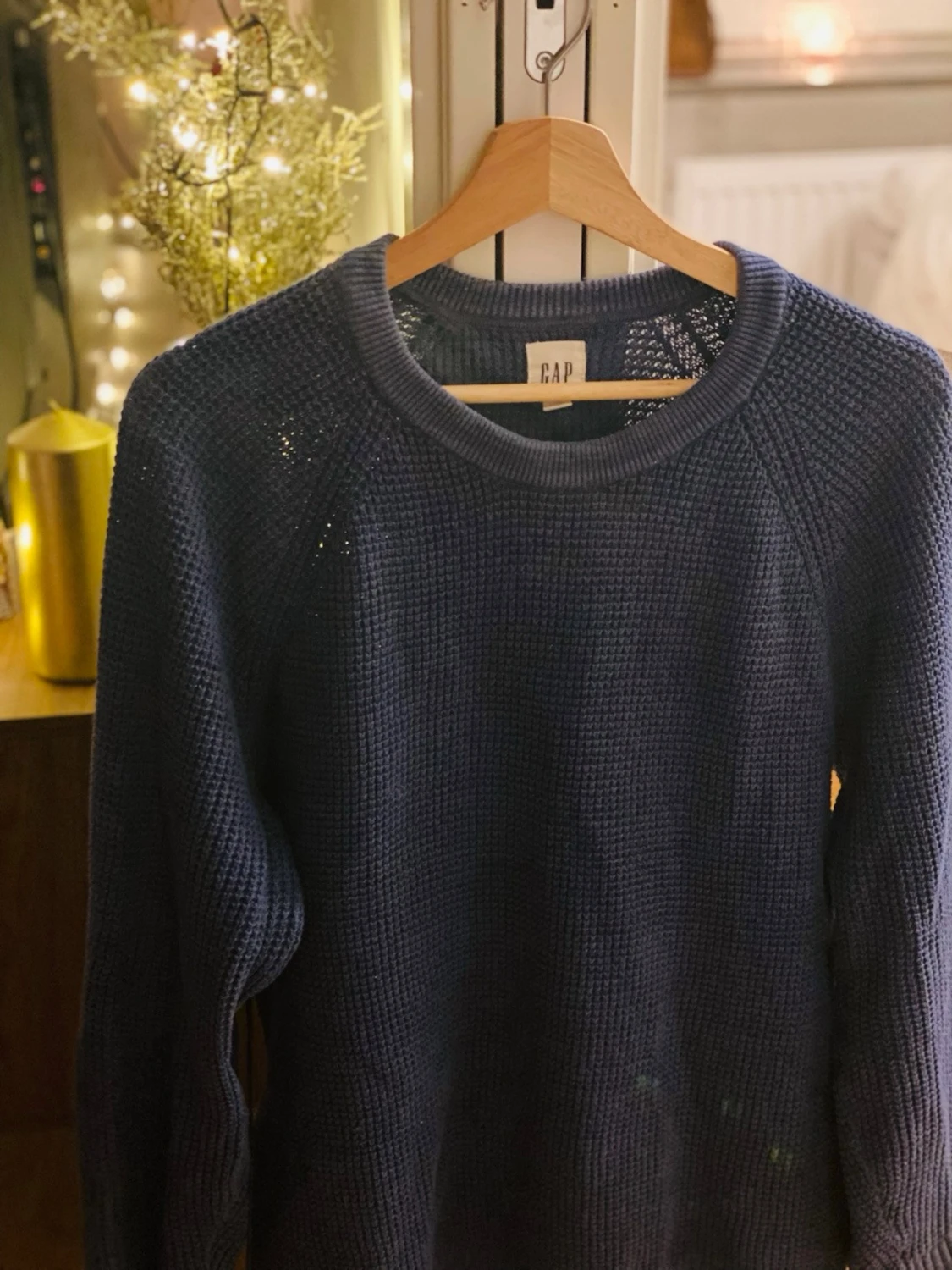 Mörkblå stickad tröja från GAP