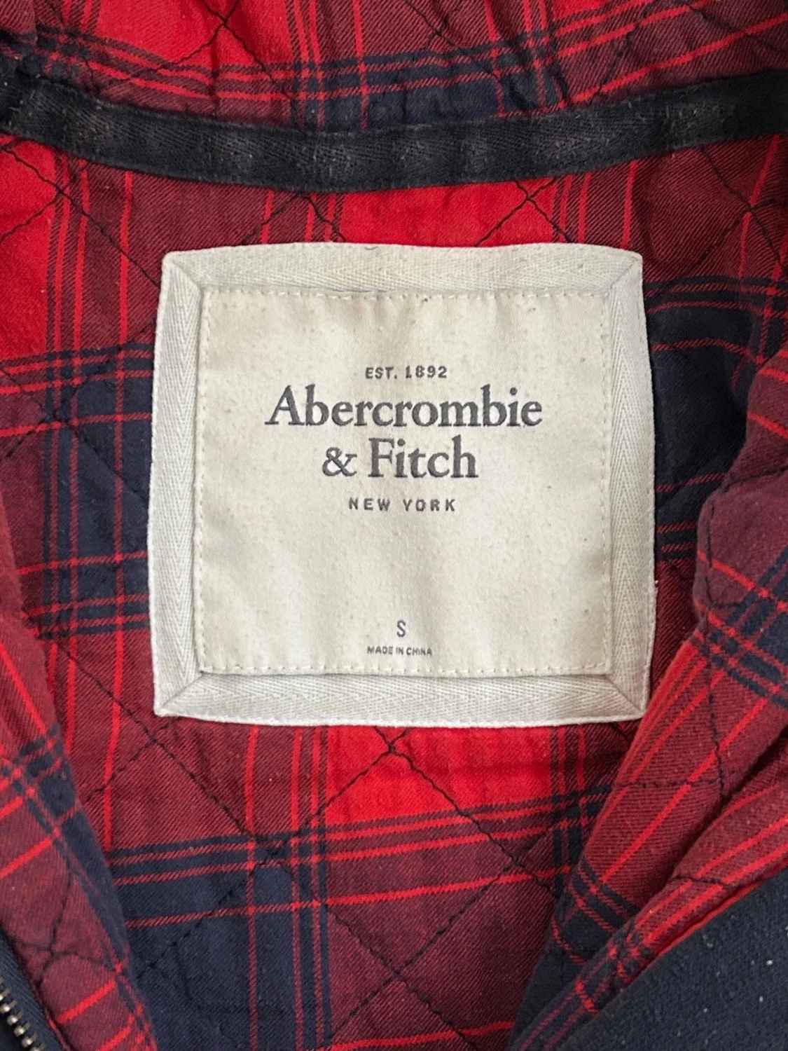 Abercrombie & fitch zip/kofta med päls  - 4