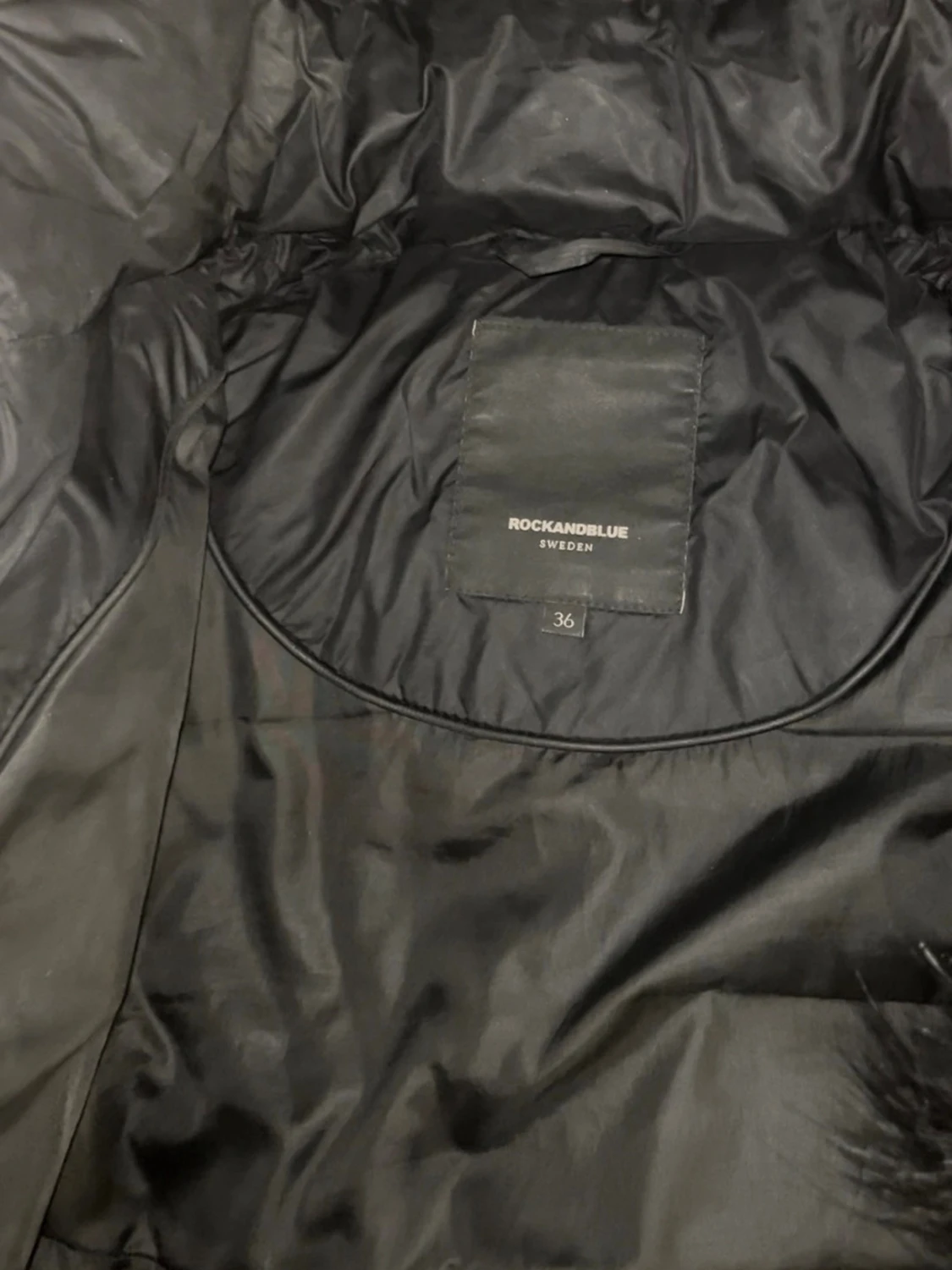 Svart pufferjacka Rockandblue strl 36 - 1