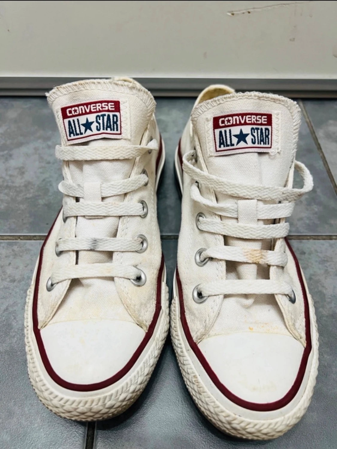 Vita Converse All Star låga sneakers - 1