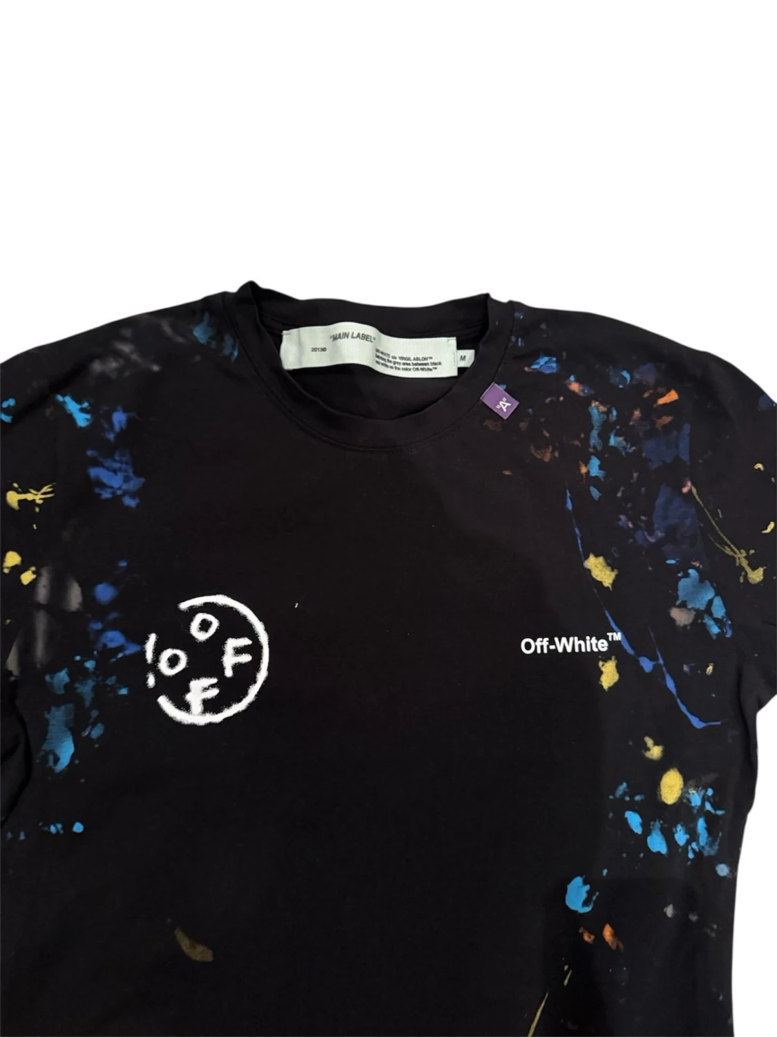 Svart Off-White t-shirt med tryck - 2