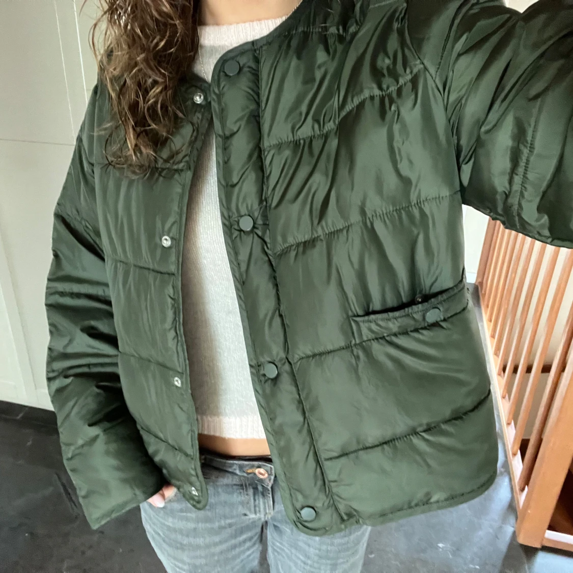 Grön jacka Zara - 1