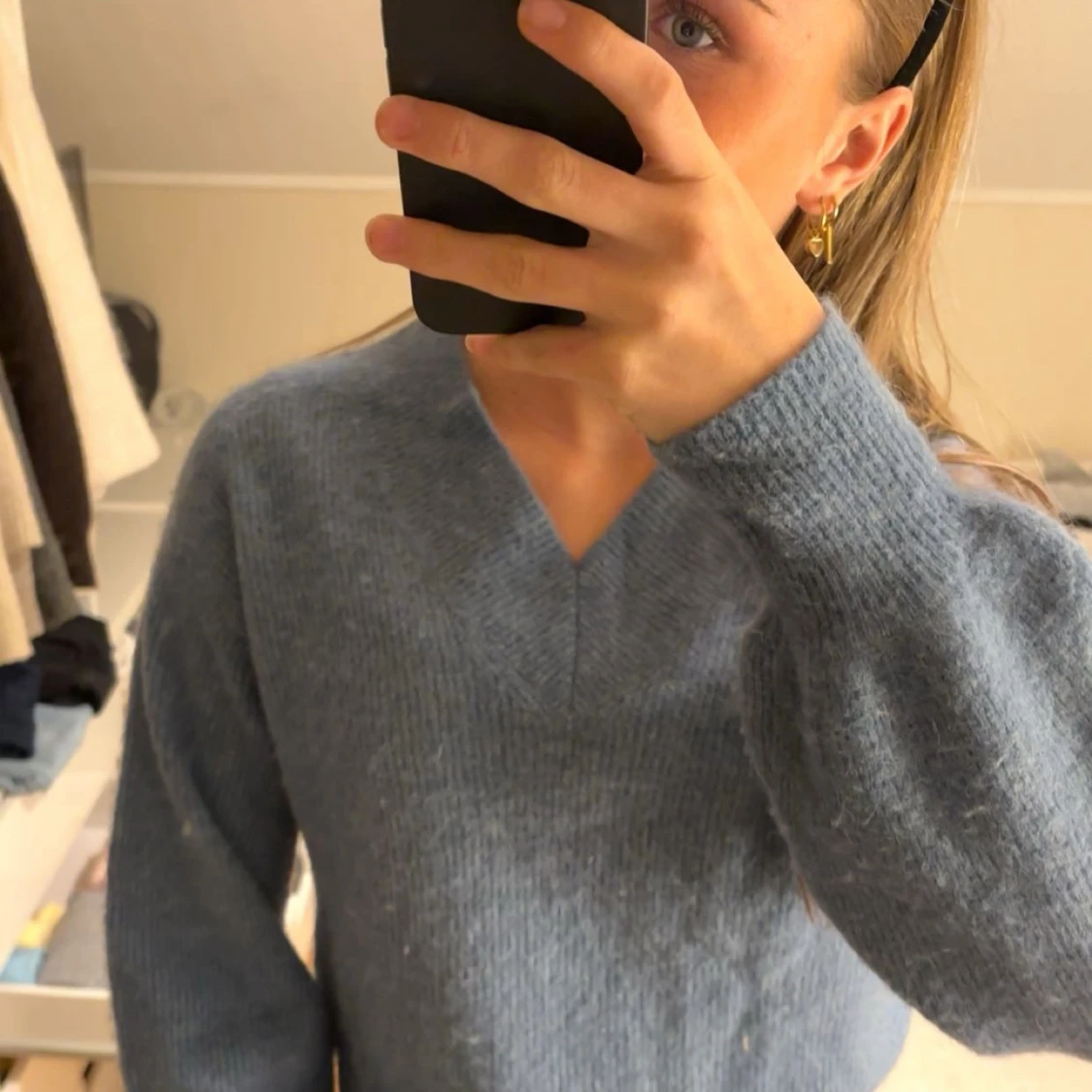 Blå stickad tröja från Stockh LM