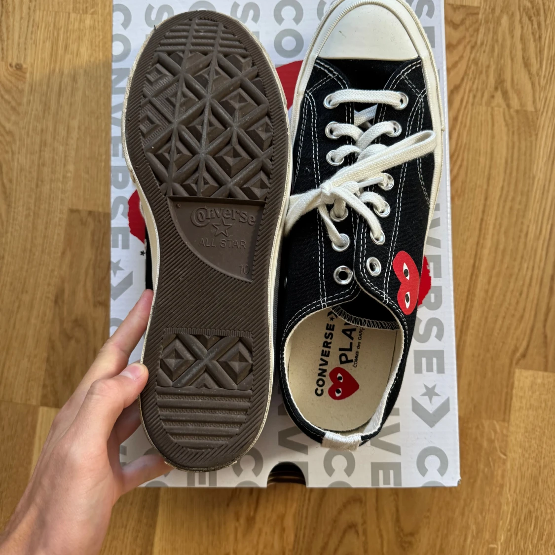Converse CDG Play Chuck 70 svart/röd - 2