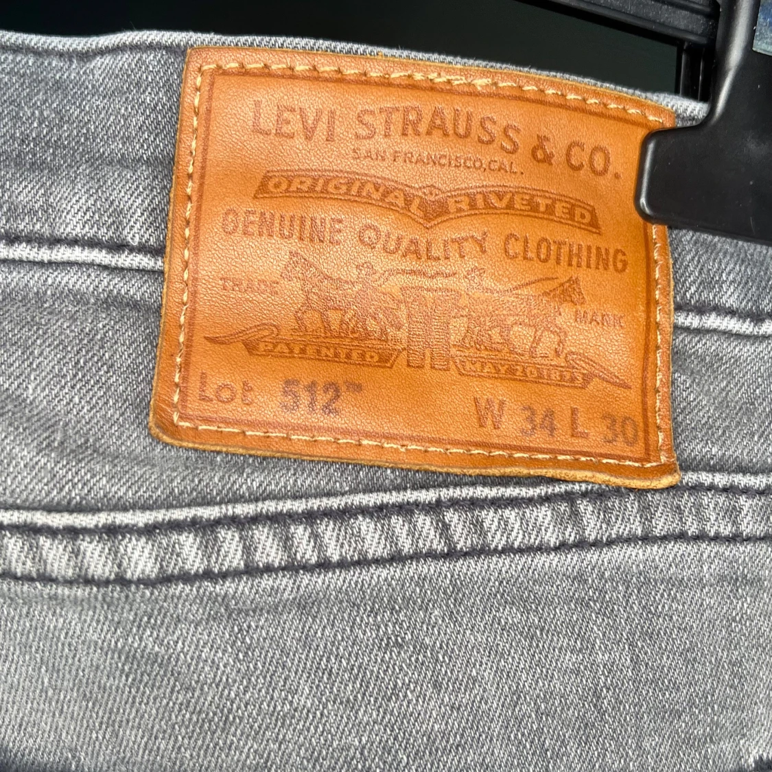 Levi's 512 grå jeans W34 L30 - 2