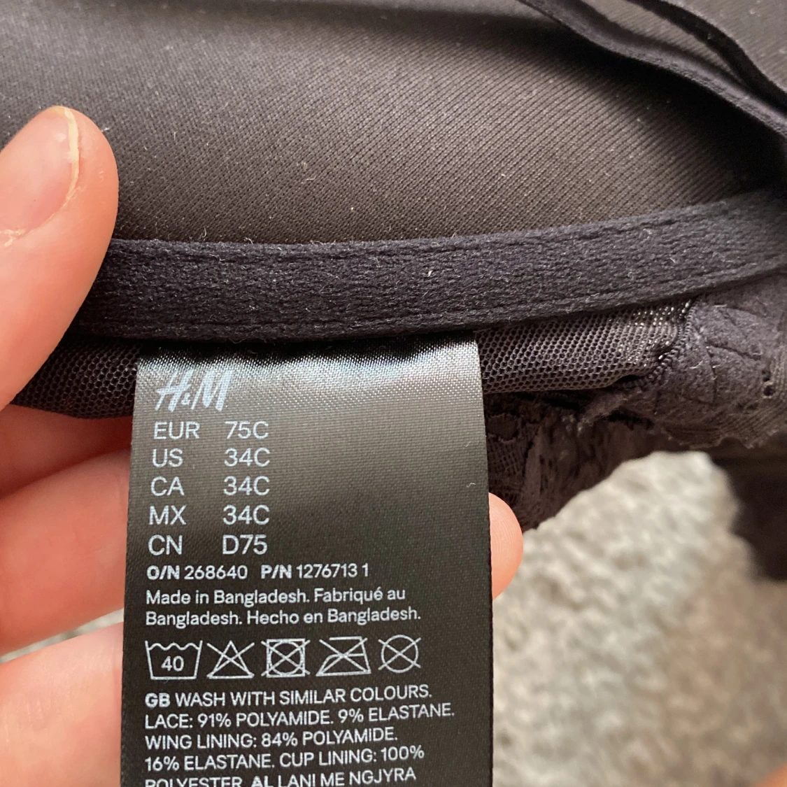 Svart spets-bh från H&M - 2