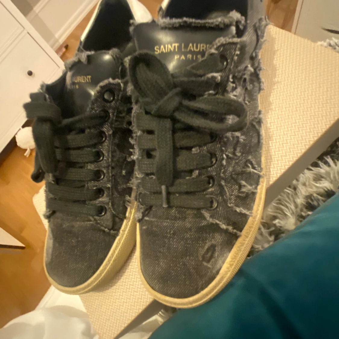 Saint Laurent svarta sneakers - 4