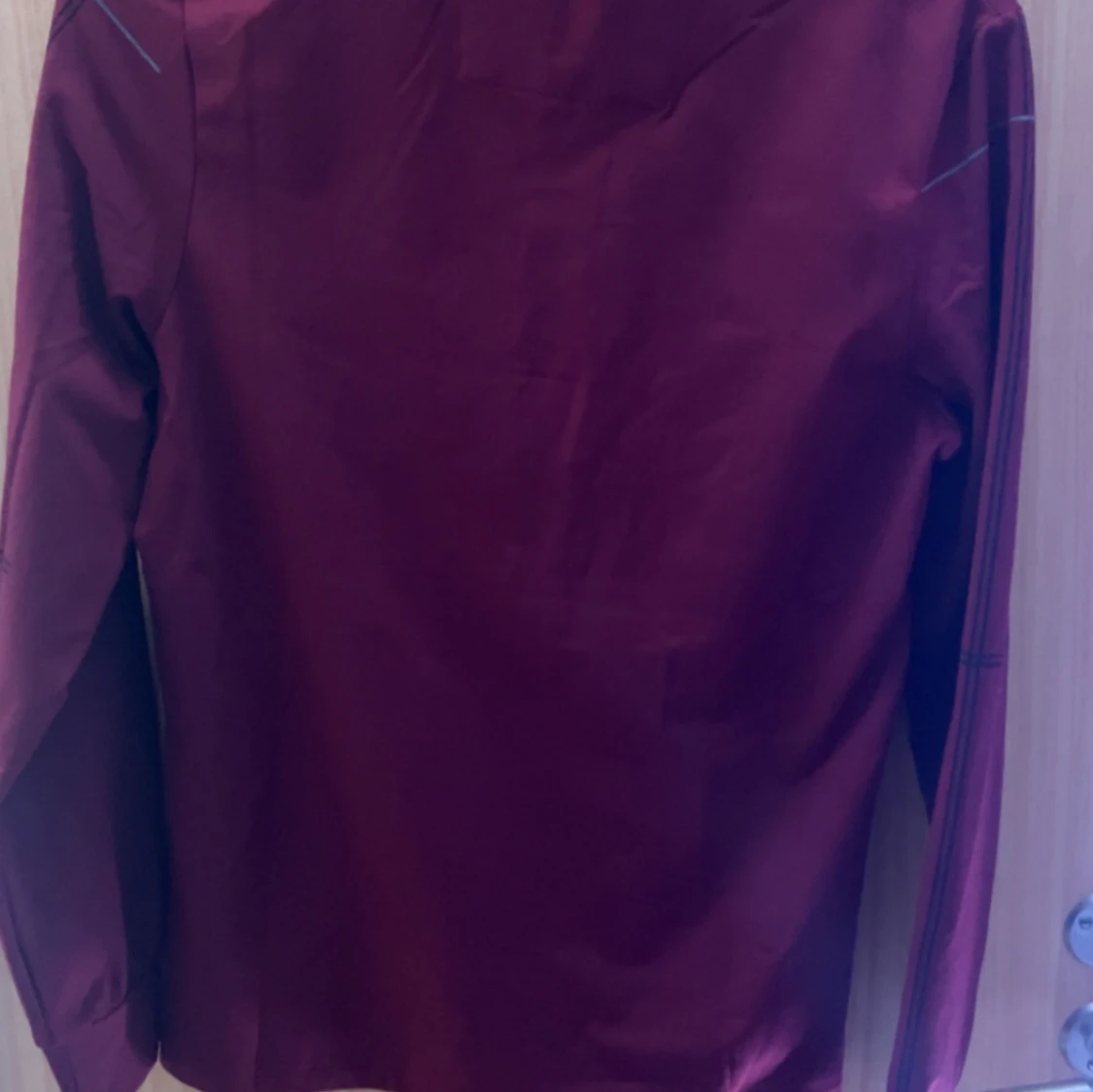 Vinröd pikétröja Emporio Armani S - 1