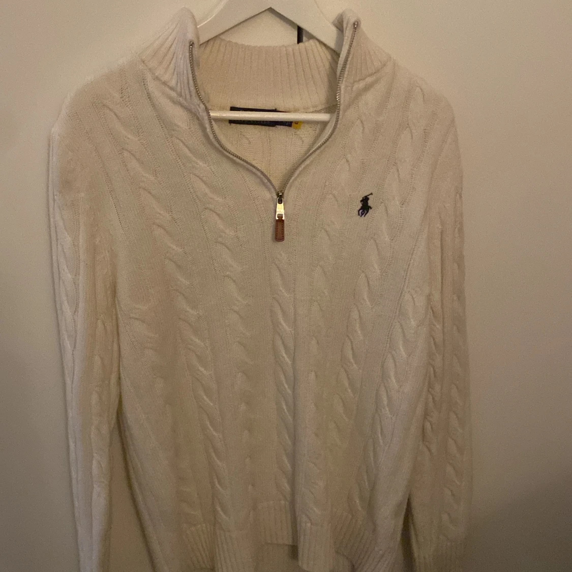 Använd två gånger Vit kabelstickad tröja Polo Ralph Lauren - 3