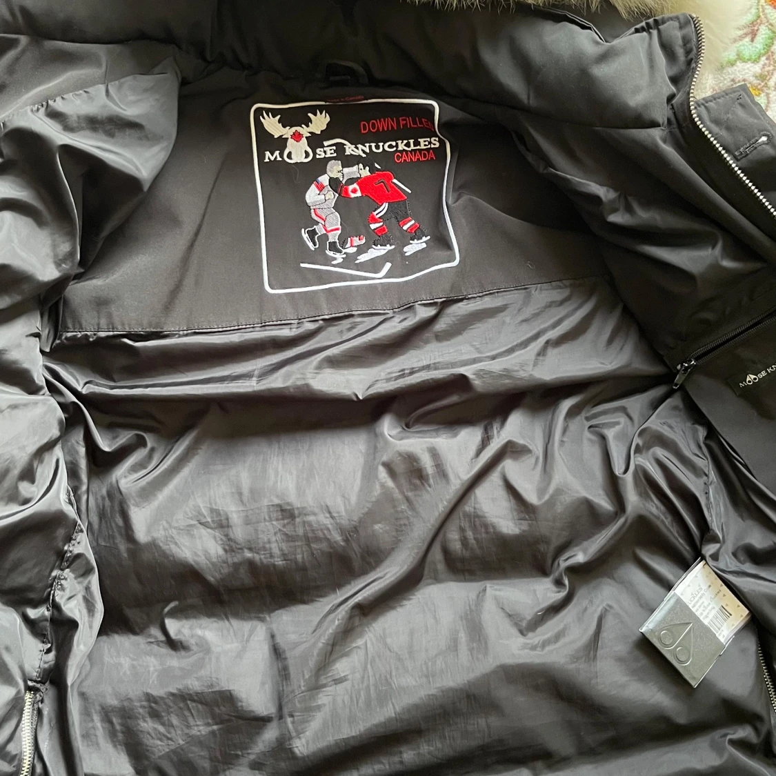 Svart pufferjacka Moose Knuckles - 2