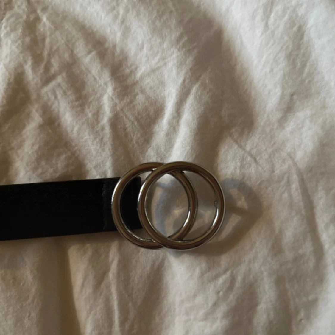 Svart bälte med dubbla ringar - 2