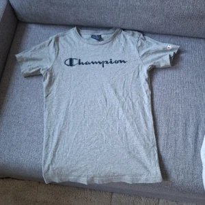Grå Champion t-shirt i bomull - Grå T shirt från Champion. Fint skick, inga defekter.