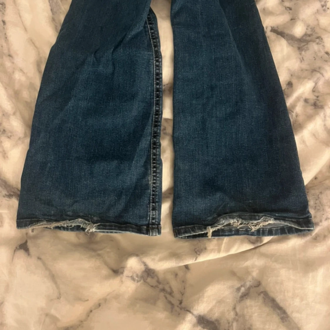 Blå bootcut jeans från ONLY  - 4