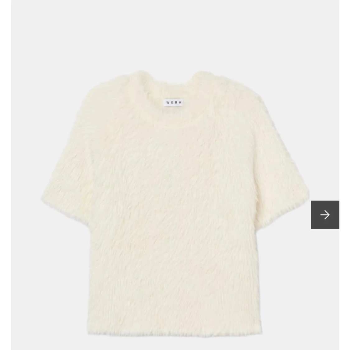 Vit fluffig tröja från Wera