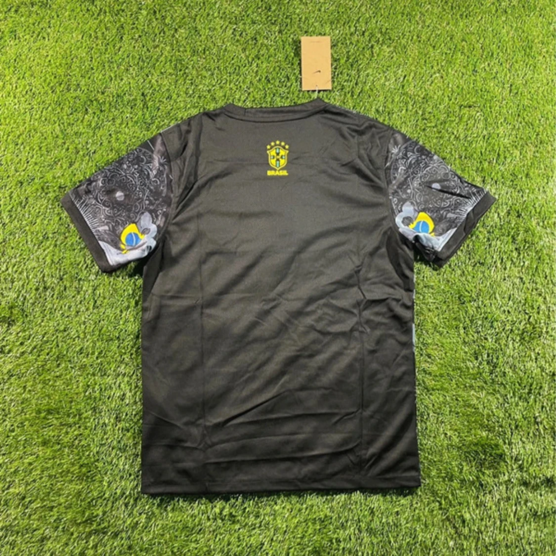 Svart Brasilien Nike Dri-FIT fotbollströja - 1