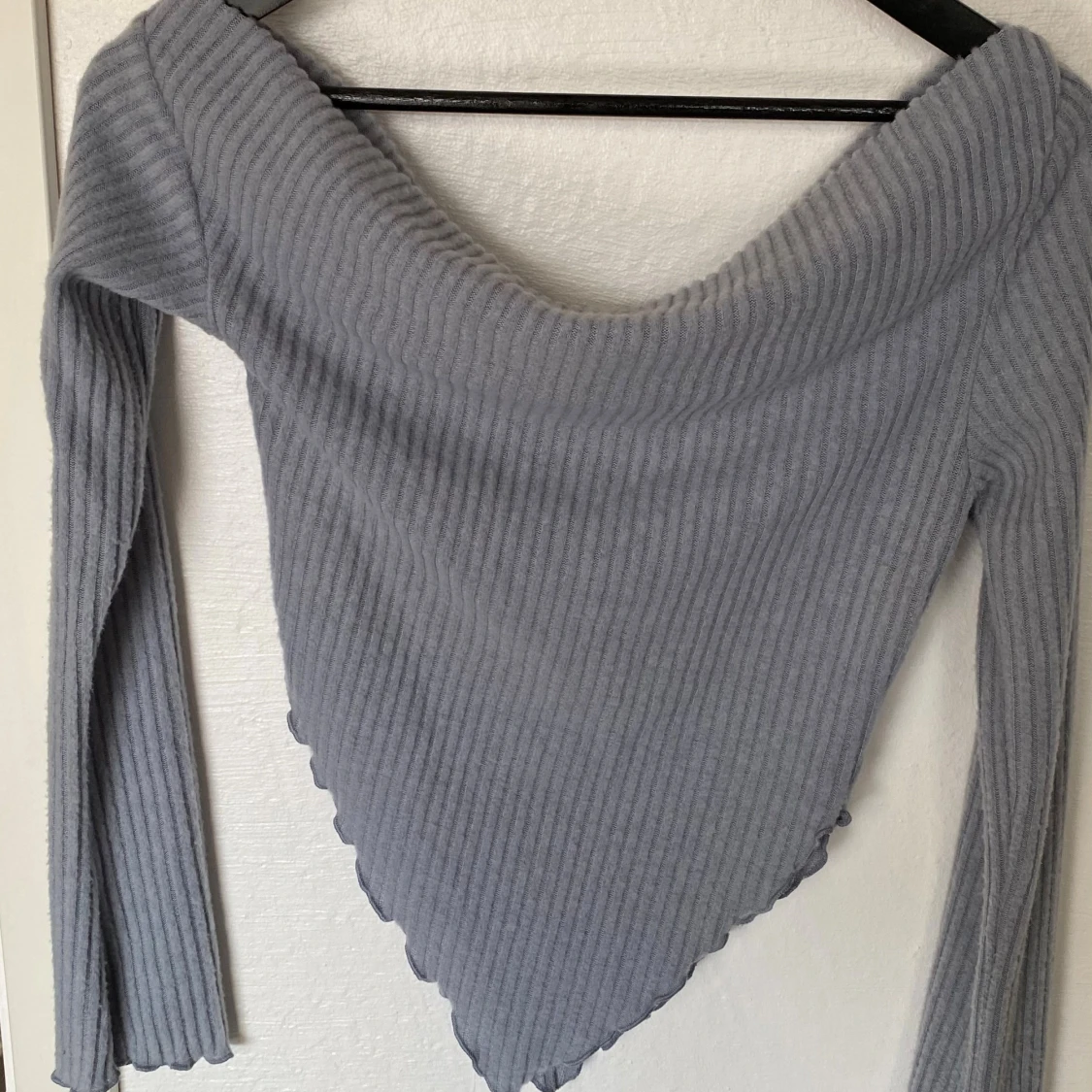 Grå ribbad topp från SHEIN - 1